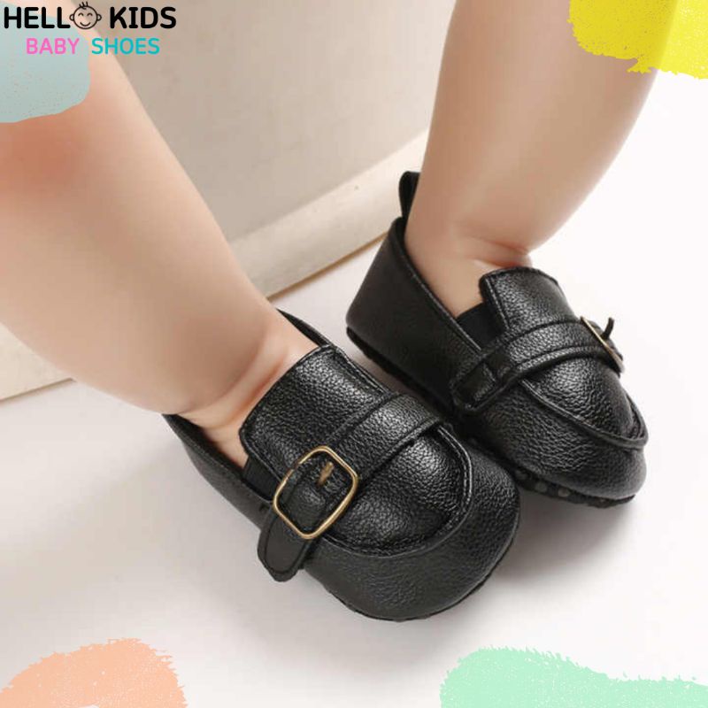 Sepatu Bayi Laki laki Perempuan Umur 0-12 Bulan Sepatu Prewalker Bayi Laki laki Perempuan 0 6 12 14 Bulan Baby Shoes Laki Laki Perempuan Umur 1 Tahun Sepatu Bayi Slip On Lagi laki Perempuan Umur 1 tahun Hitam HK004