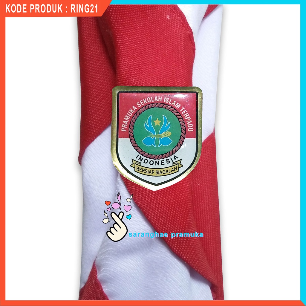 Ring pramuka sekolah islam terpadu Kolongan Hasduk Cincin Kacu Pramuka Logam Kuningan
