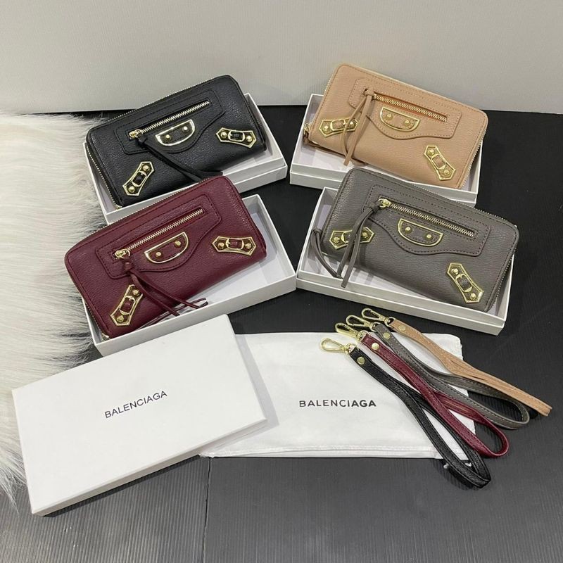 DOMPET BALENCIAGA GHW 4COLOUR FREE BOX