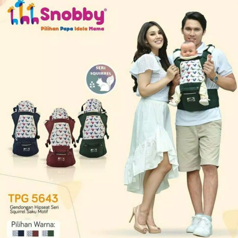 Gendongan Bayi Hipseat Saku Motif Squirrel Series - TPG 5643