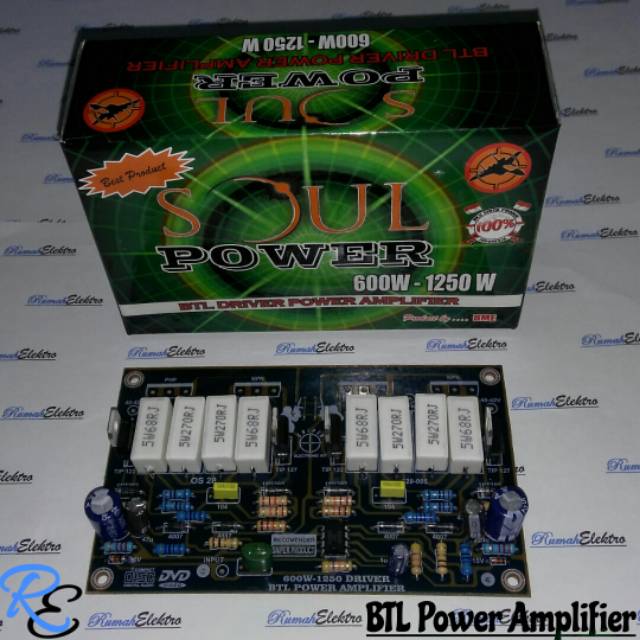 BTL Power Amplifier Power 600 sd 1250W