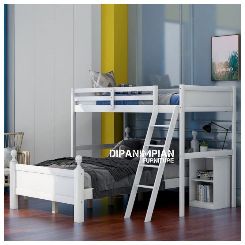 Dipan tingkat minimalis - tempat tidur tingkat dewasa - ranjang tingkat minimalis