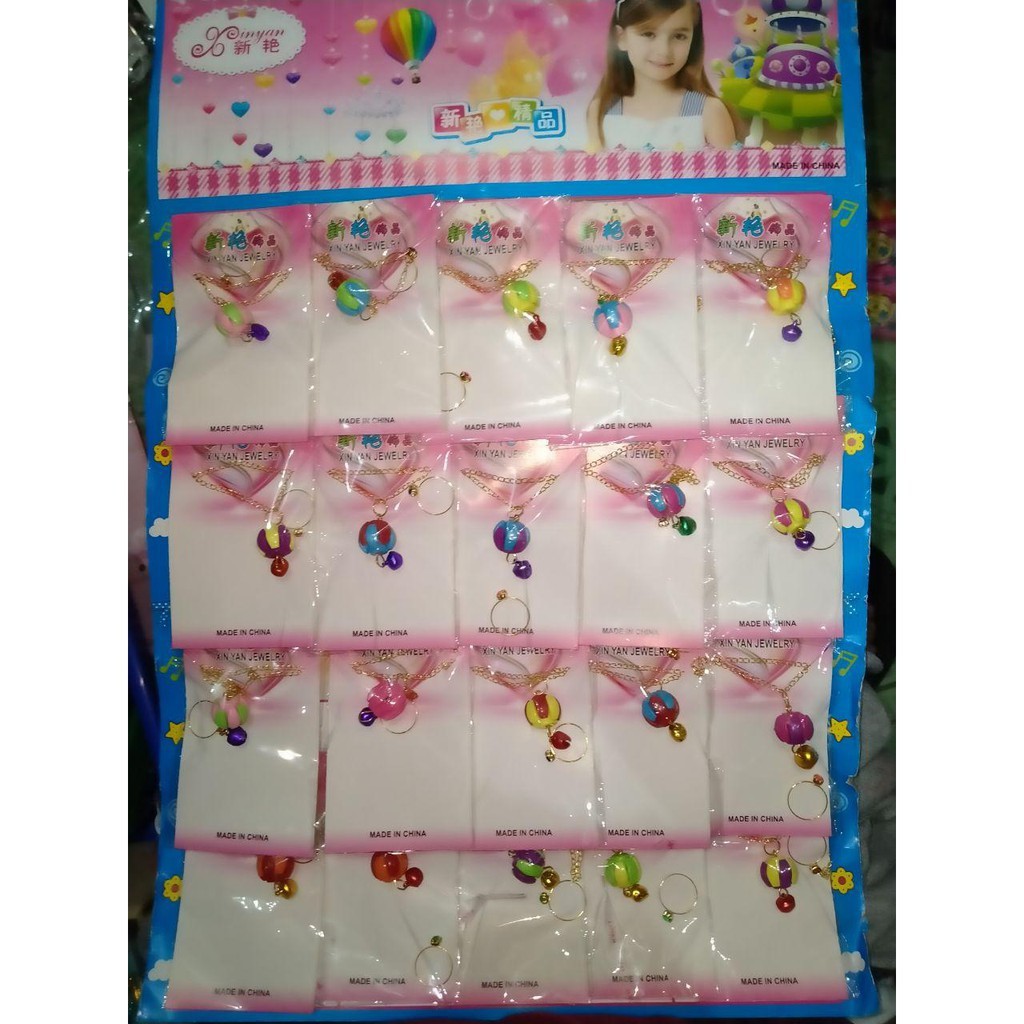 SET KALUNG PLUS CINCIN ANAK MAINAN ANAK MAINAN ANAK PEREMPUAN