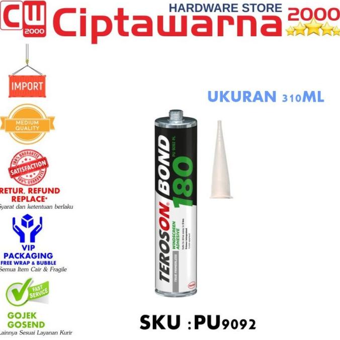 [[COD]] Lem Kaca Mobil Teroson Hitam PU 9092 PU9092 sealant sealer Palembang BERGARANSI Kode 604