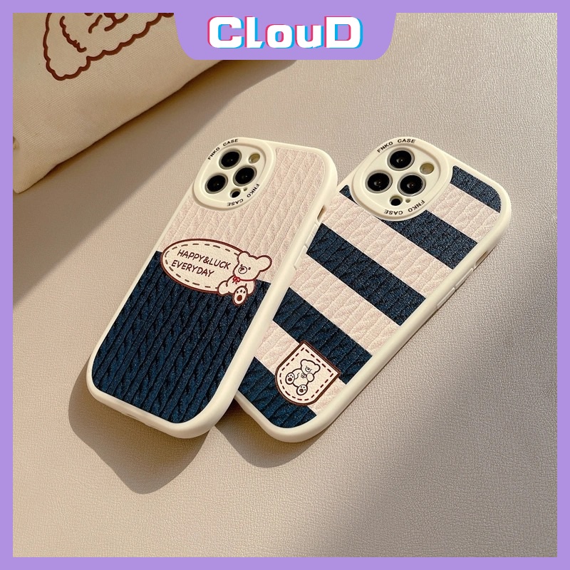 Soft Case Rajut Motif Kartun Beruang Garis OPPO A15 A57 2022 A3S A96 A55 A95 A15s A12 A17 A16K A16 A94 A1K A31 A9 A5 A54 A5S A76 A7 A92 A74 A52 A16E A53 A33 A36 Reno 5F 7Z 5 7 6 4 4 4F