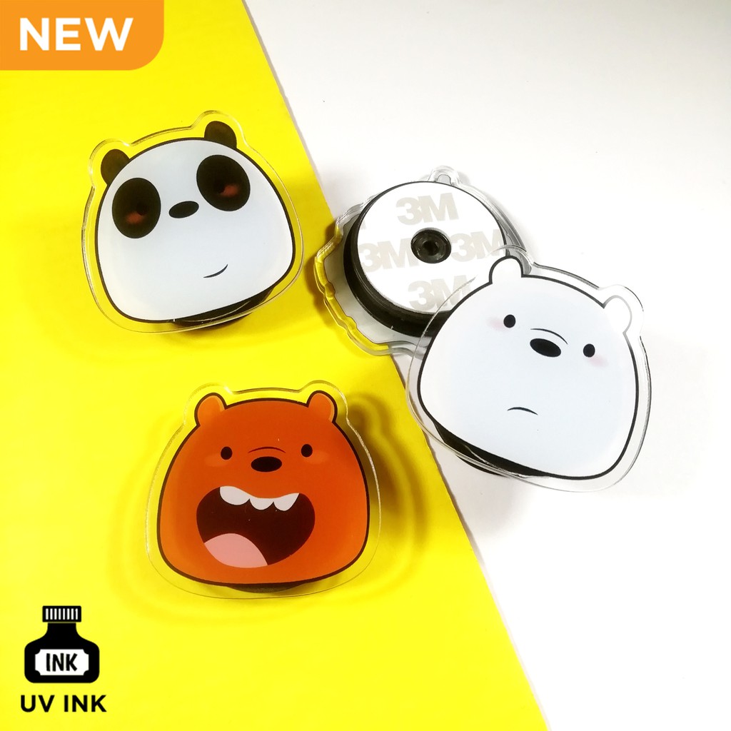 Pop socket / Hp / Handphone / Phone Holder / Griptok We Bare Bears