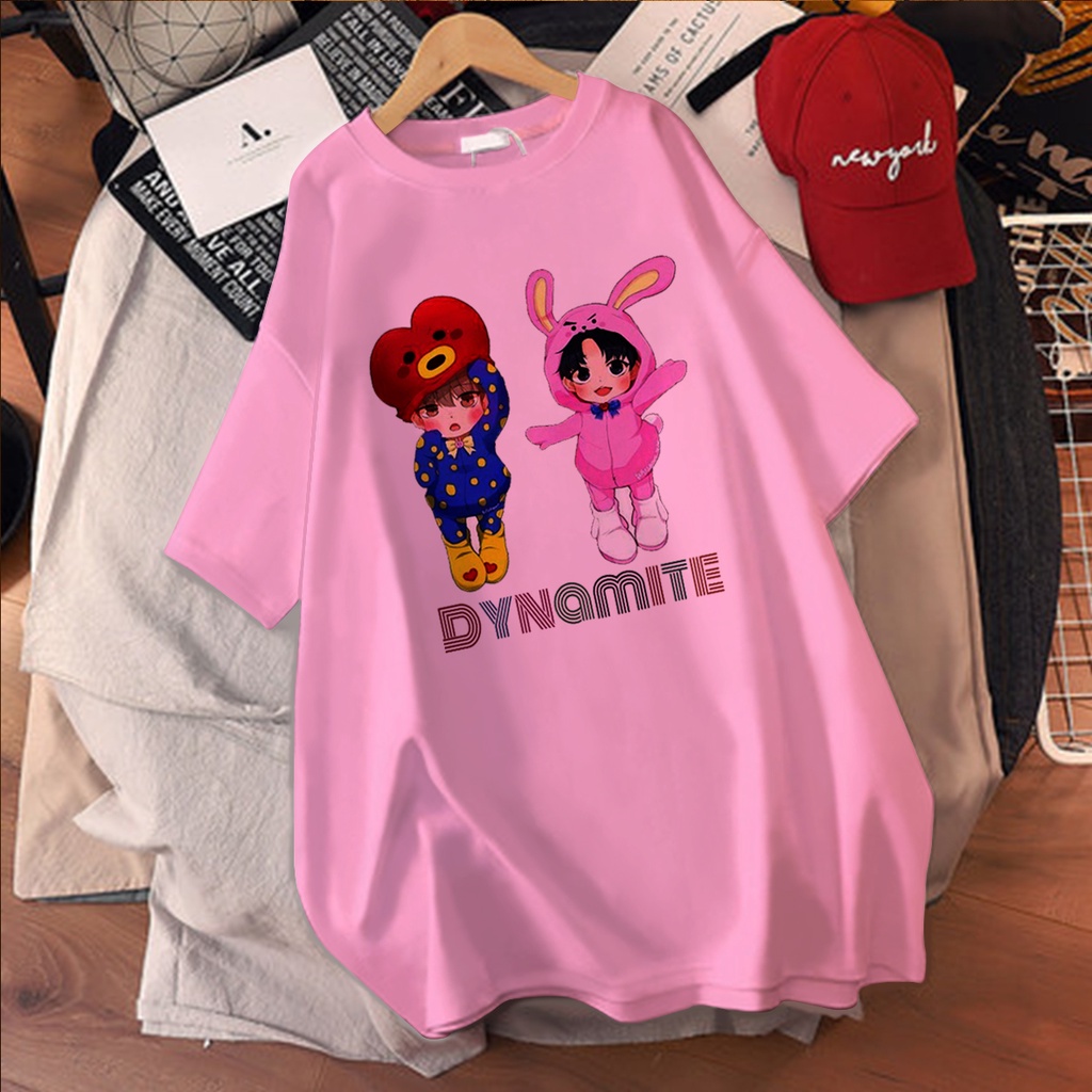 CALVIERO SHOP - BAJU KAOS WANITA DEWASA PRINT CASUAL DYNAMITE CUTE