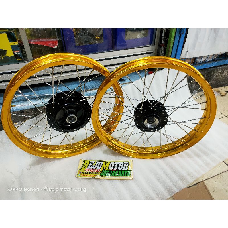 VELG RX KING RING 18 SET TROMOL DEPAN BELAKANG JARI2 BY SCARLET RACING NOT EXCEL ASIA TK RACING