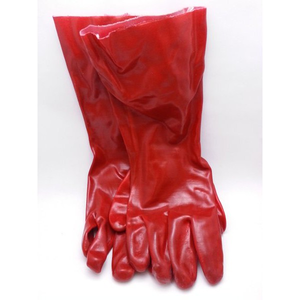 Sarung Tangan Merah PVC 16 Inch / Sarung tangan Chemical / Sarung Tangan kimia