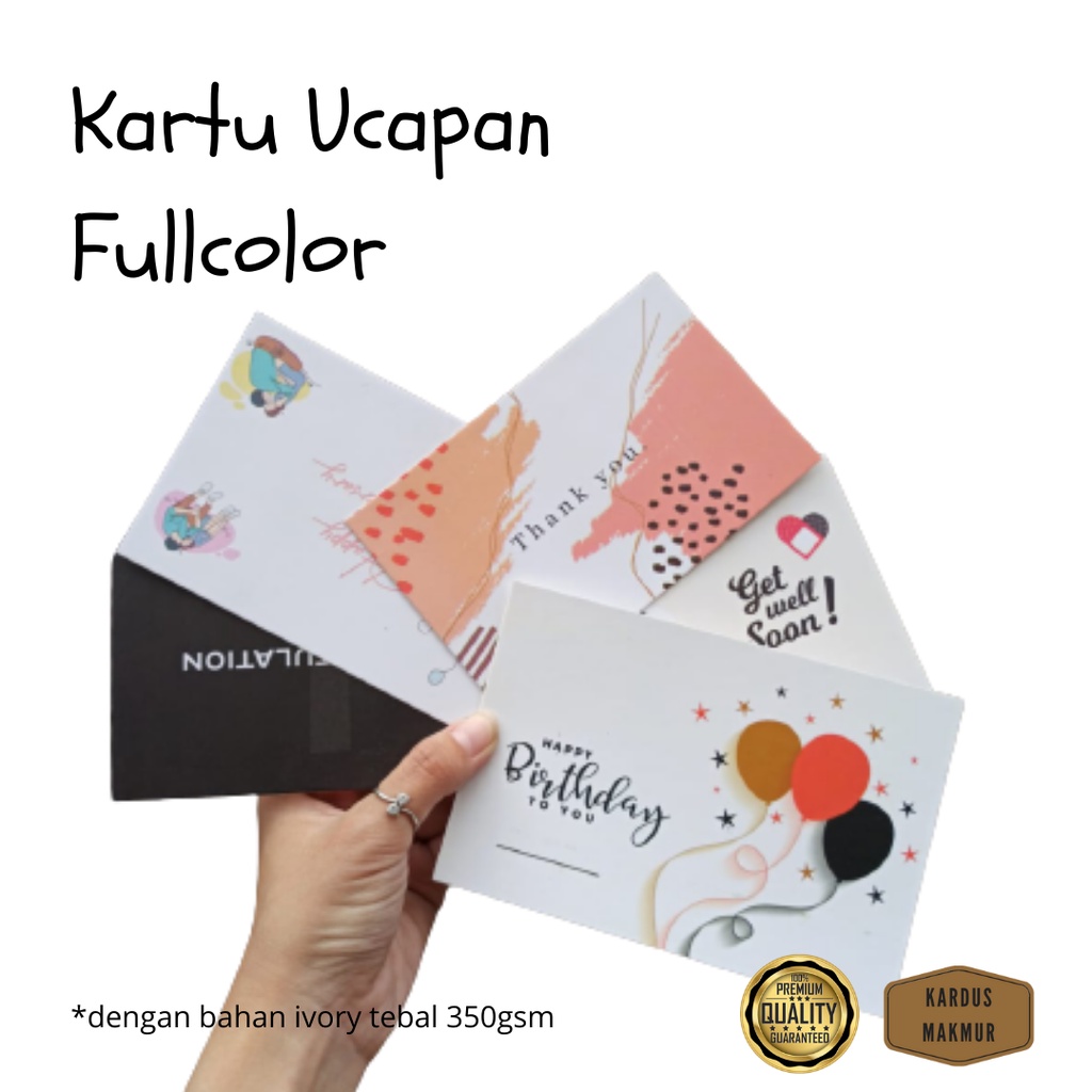 

Kartu Ucapan / Greeting card happybirthday, get well soon, congrats untuk hampers, kado, hadiah