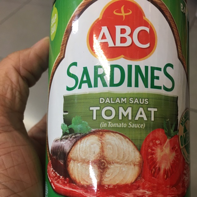 

ABC Sardines dalam saus TOMAT 425 g produksi Mei 2019 Exp Mei 2021