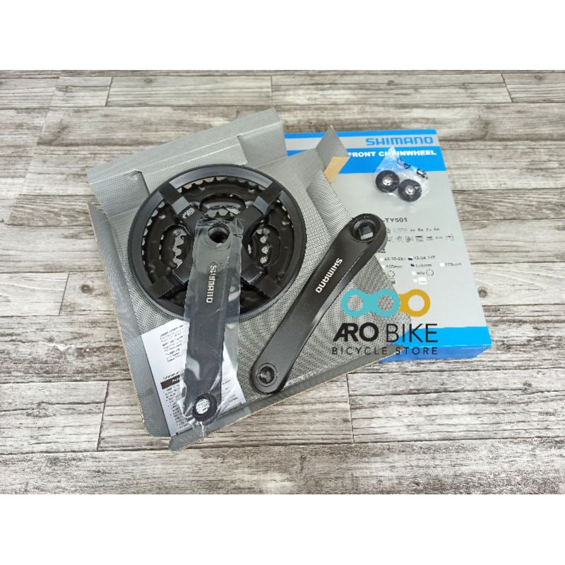 Crank set gir shimano tourney FC-TY501 42T crank 3 speed Ori in BOX