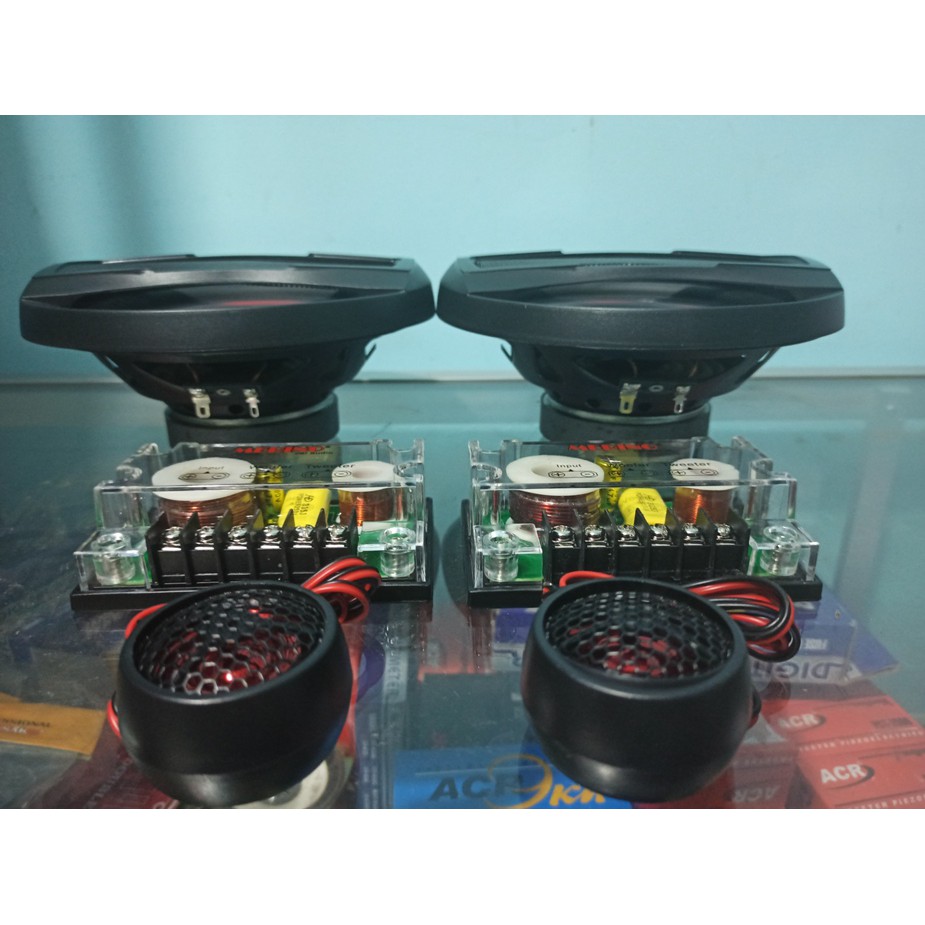 Speaker mobil Split 6.5inch + TWEETER + crosover BERKUALITAS MERINO