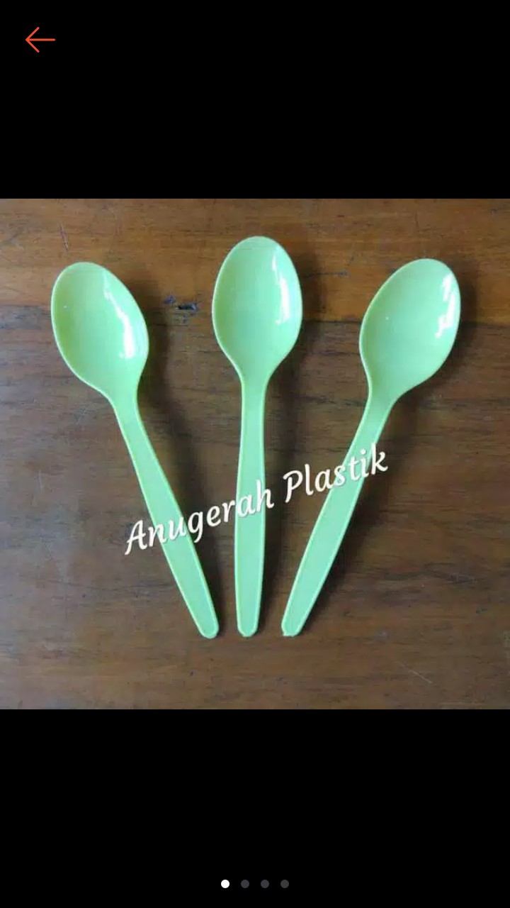 Sendok Makan Hijau Muda Merek Fim Harga 1 Pack Isi 25 Pcs