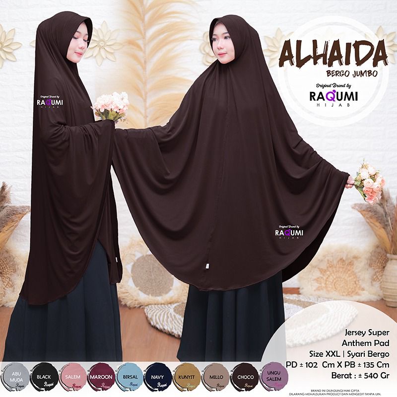 ALHAIDA BERGO JUMBO BY ORI RAQUMI HIJAB