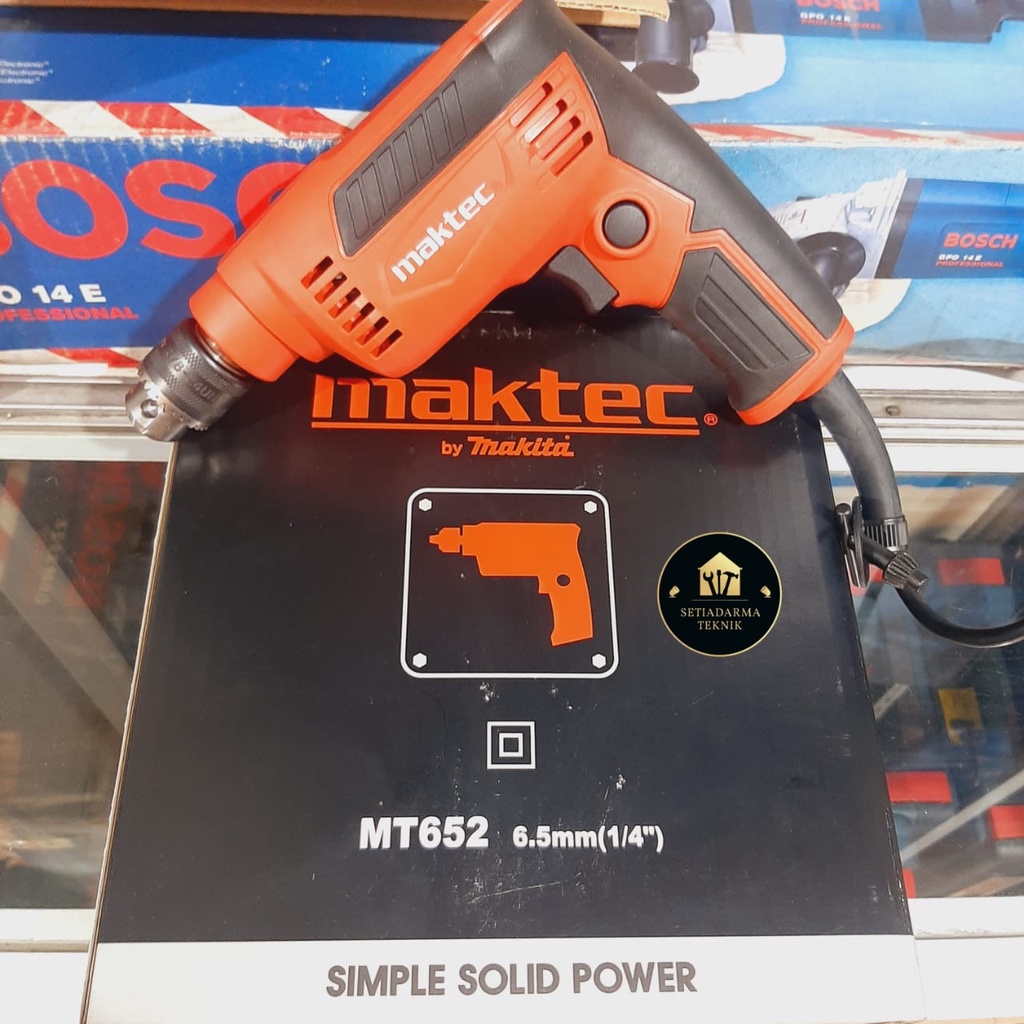 MESIN BOR TANGAN MT 652 MAKTEC//POWER DRILL MAKTEC MT652