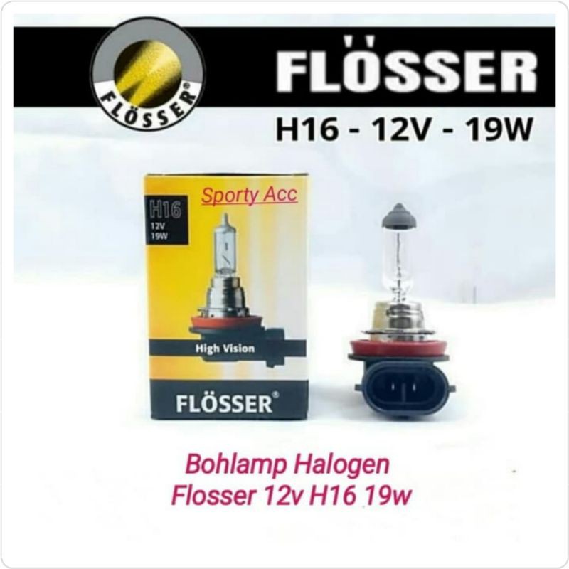 Bohlamp Halogen H16 12V 19W Merk Flosser