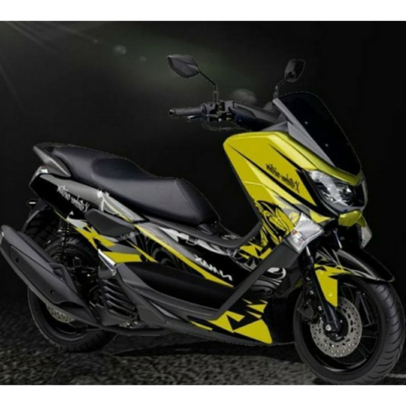 decal sticker fullbody yamaha nmax old variasi warna kuning gradasi