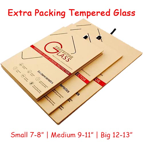 Extra Tambahan Packing Tebal Book Premium Anti Gores Kaca Pelindung Layar Screen Guard Protector Tempered Glass iPad Samsung Tab Tablet 7-8 9-11 12-13 Inch