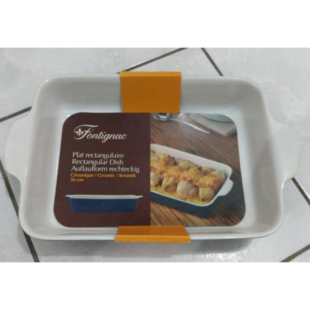 Fontignac rectangular mangkok