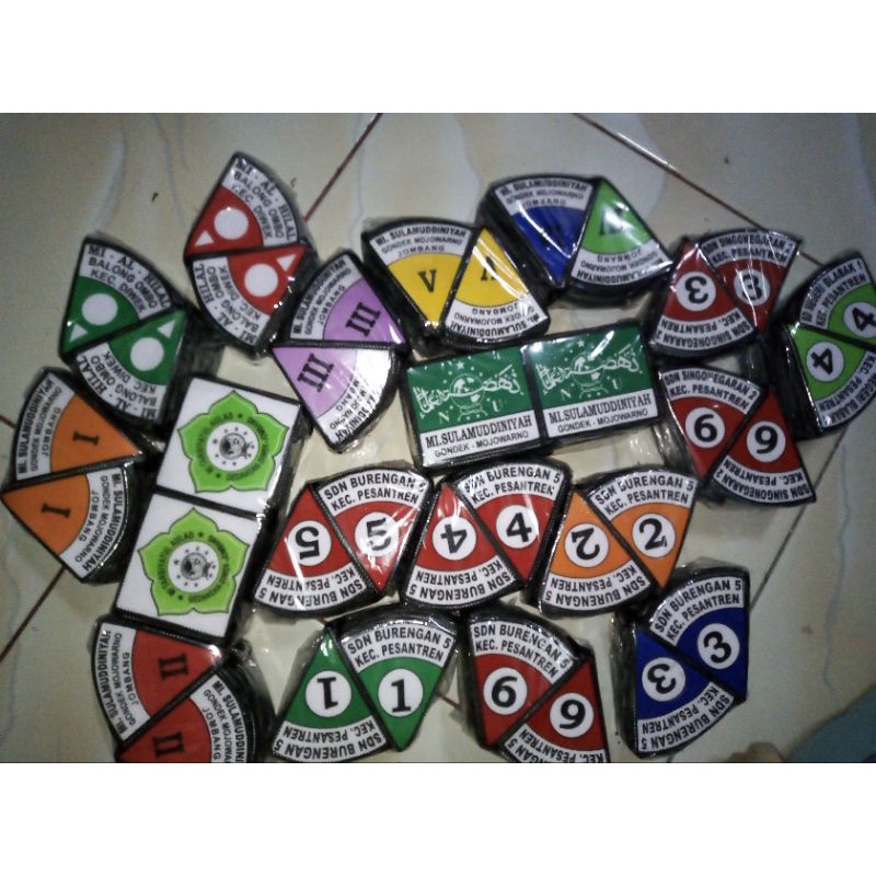 100 biji BED LOGO SEKOLAH DESAIN SUKA2