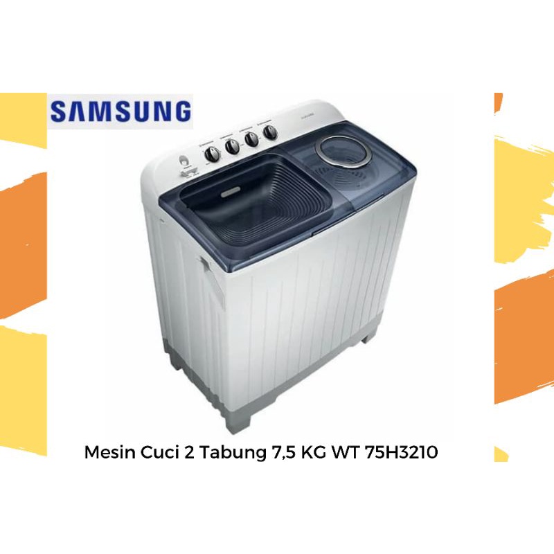 Mesin Cuci 2 tabung SAMSUNG WT 75H3210 7,5 KG