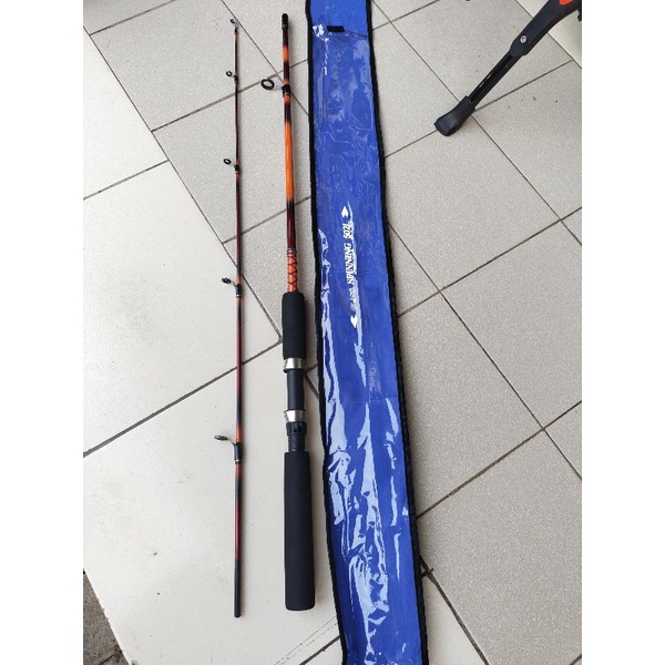 joran spining fiber glass 150cm max drag 10kg up