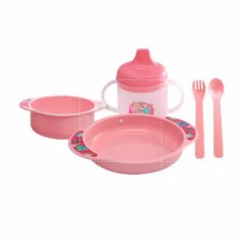 Lusty Bunny LB-1363 feeding set piring setTempat makan bayi (Kemasan Plastik)