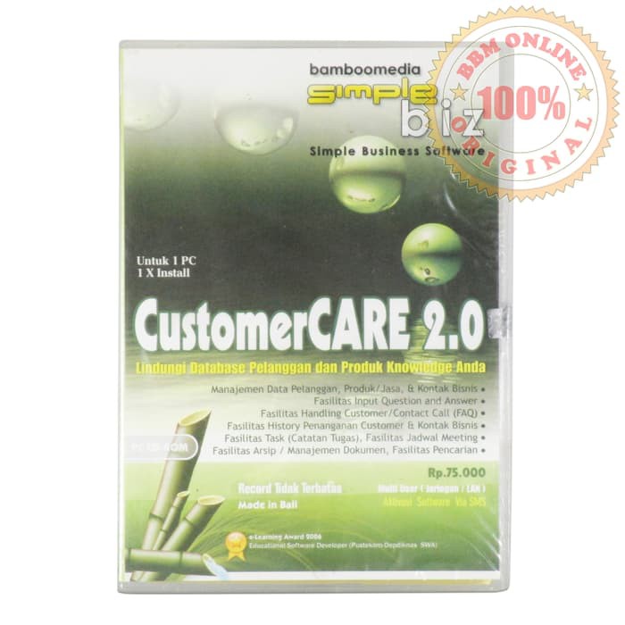 Software Manajemen Database Pelanggan - Customer Care 2.0