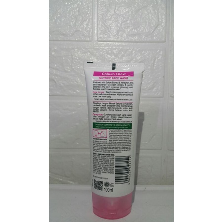 GARNIER SAKURA GLOW Hyaluron Face Wash Pembersih Wajah - 100 ml Sakura