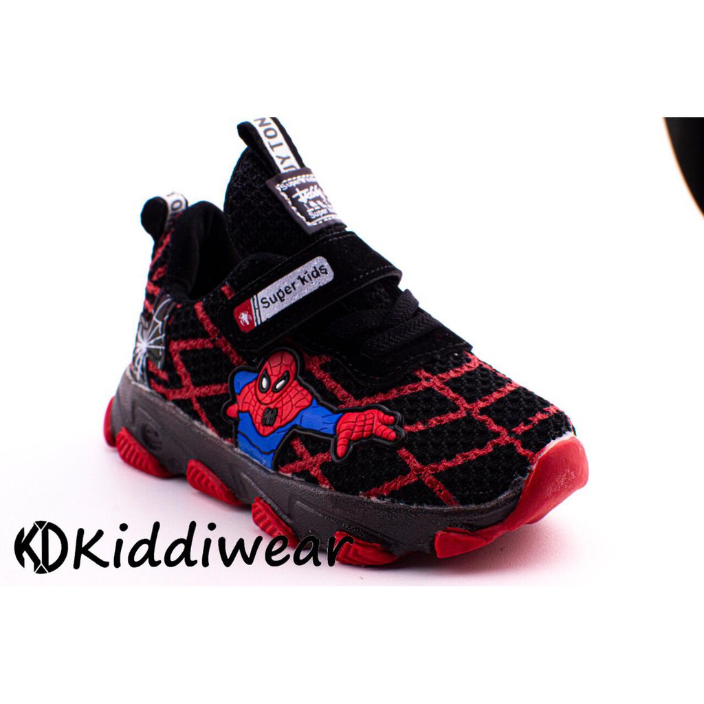 (Kiddiwear) Sepatu anak led New LED  Kids Shoes Size 21-30 MBK44