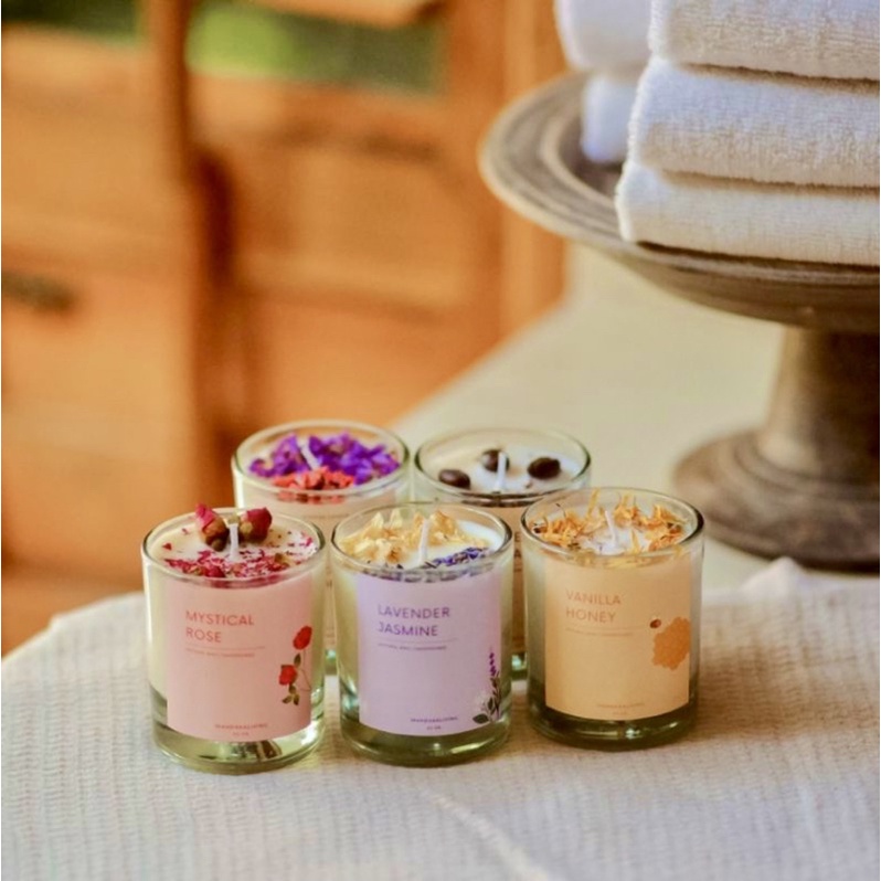 Natural Scented Candle Lilin Aromaterapi Souvenir Hampers