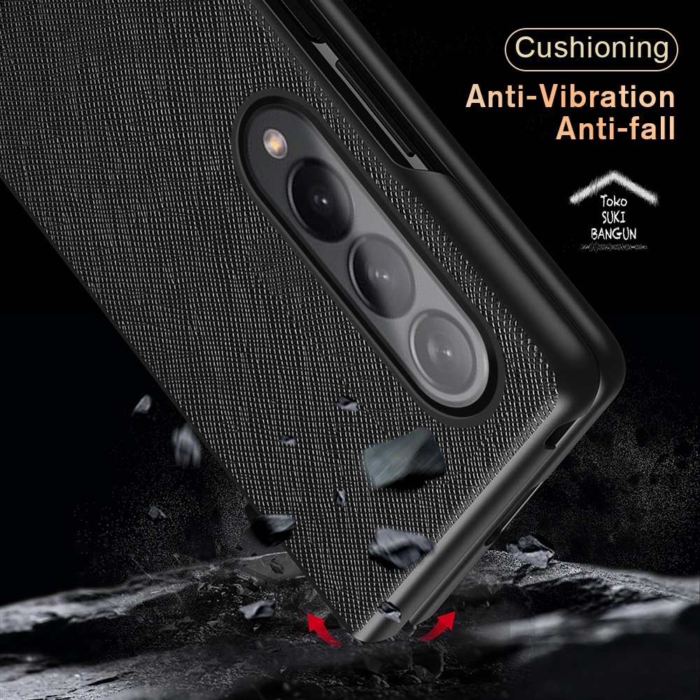 Case Samsung Galaxy Z Fold4 Fold 4 CROSS Pattern Cover Pouch Protector Casing ZFO4-003