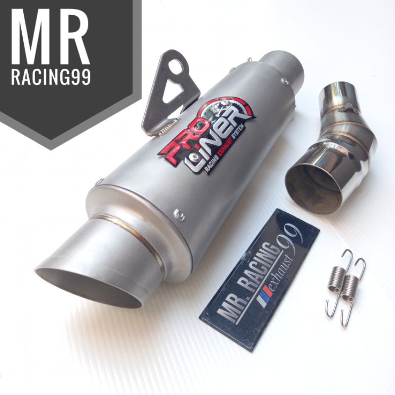 Silincer Slip On Knalpot PROLINER Sandblass Ninja250fi -Ninja250 karbu - R25 - MT25 - Ninja250 2018 