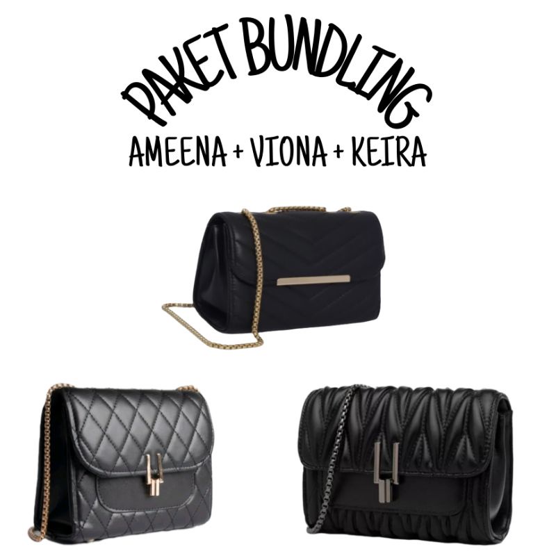 3 PCS PAKET BUNDLING TAS WANITA BEBAS PILIH WARNA