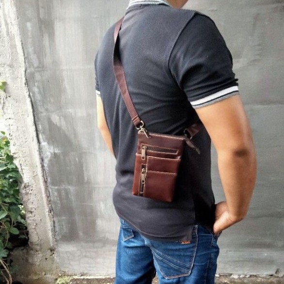 Tas KULIT SAPI ASLI (weistbag )