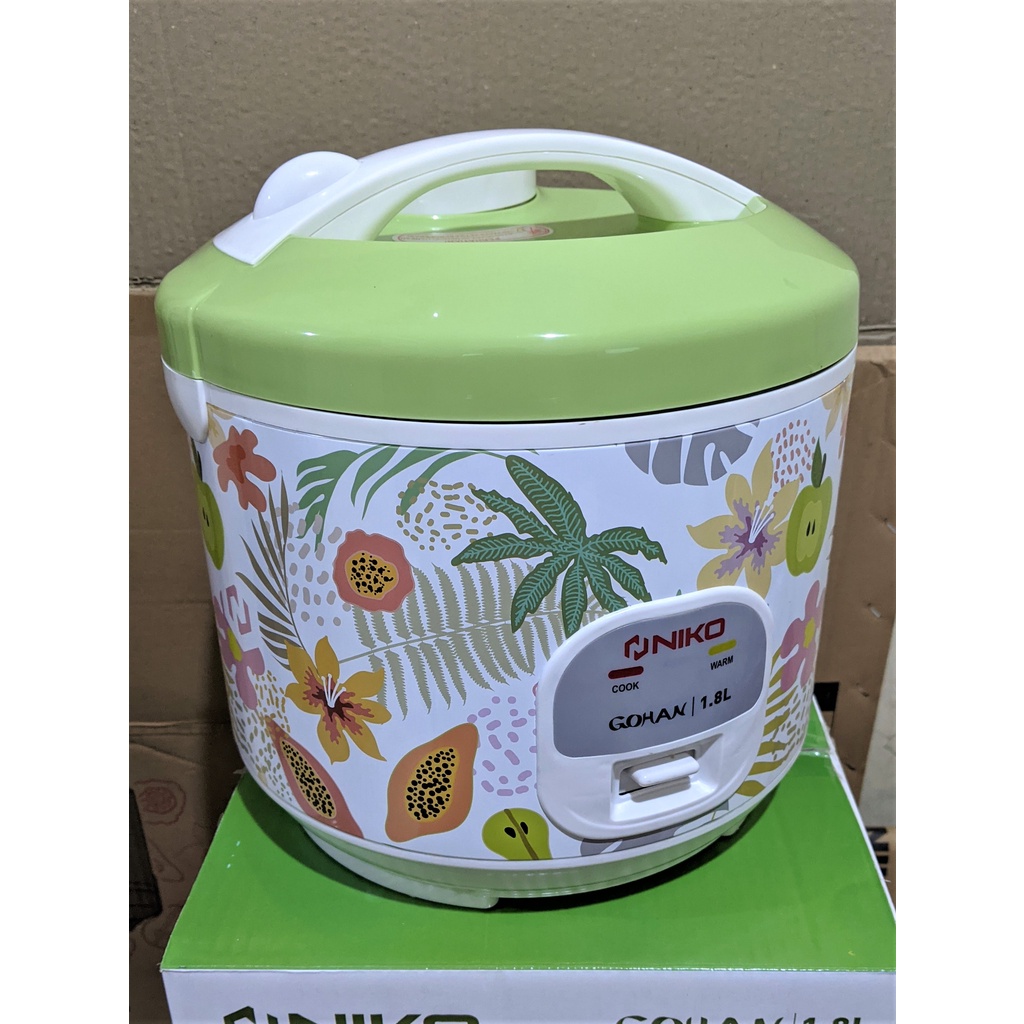 Rice Cooker Niko Gohan Tropical 1,8 L / Penanak Nasi 3in1 - ANTI LENGKET