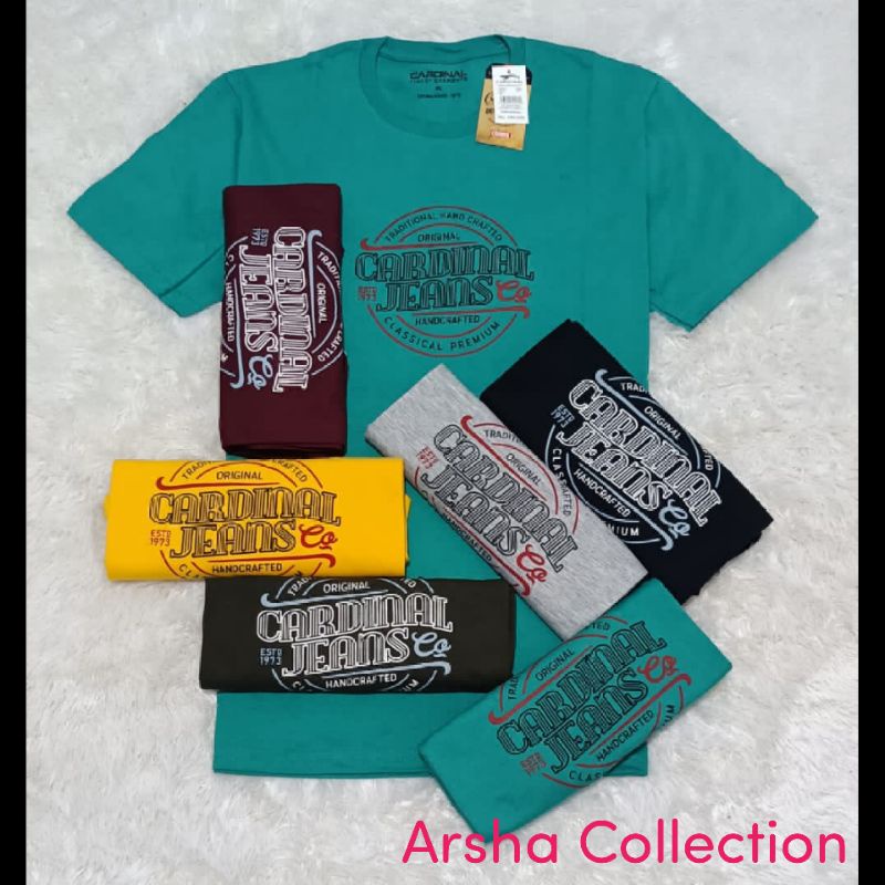Paket 3 pcs 100 ribu motif RANDOM | kaos cardinal original pria dewasa lengan pendek asli bandung | 
