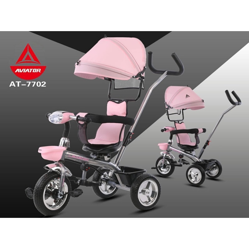 Tricycle Aviator AT 7702 AT7702 Baby Stroller kereta dorong anak bayi Dorongan Anak Bayi Sepeda Anak Roda 3 Tiga ET1265 ET 1265 ET1263 ET 1263 ET1267 ET 1267 ET1268 ET 1268 ET2251 ET 2251 AT7705 AT 7705 AT7702 AT 7702 AT7711 AT 7711 AT7713 AT 7713-PINK