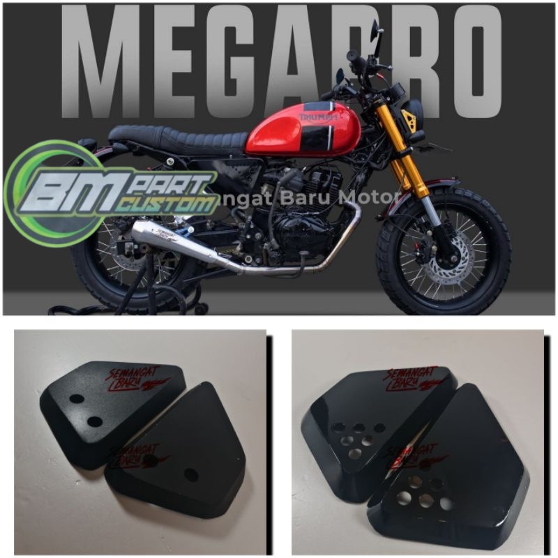 COVER AKI CUSTOM JAPSTYLE NEW MEGAPRO MONO TIGER TANPA COPOT FILTER COVER AKI JAPSTYLE MEGAPRO/COVER