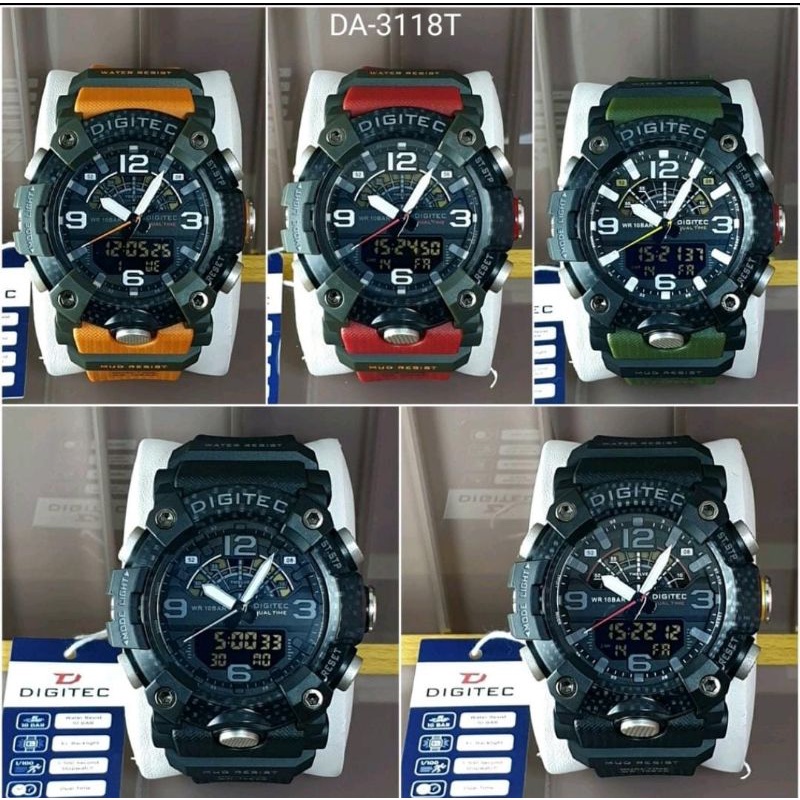 Jam Tangan DIGITEC BOX SET DA 2118 / DA-2118 / DA3118 / DA 3118Watch DG Jam Tangan ORIGINAL