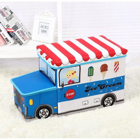 263 Storage Box / Cartoon Storage BUS Kotak peyimpanan mainan toys