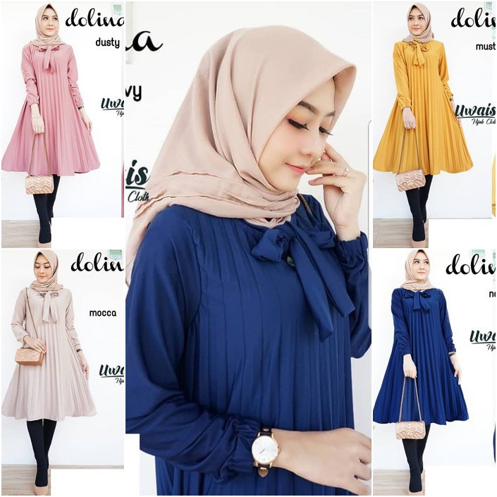 GAMIS TUNIK PLISKET - UKURAN JUMBO