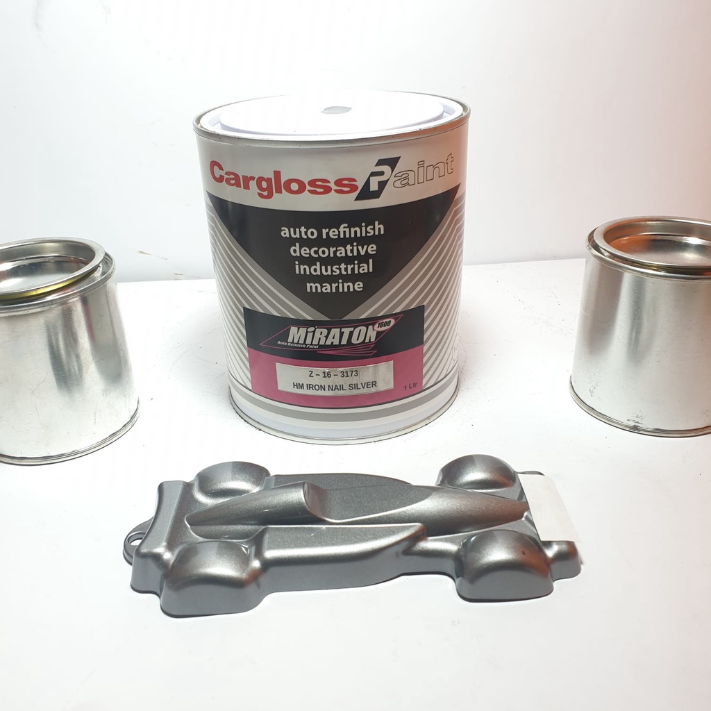 Cat Manual Warna Original OEM Perak Besi Honda Tiger Verza Megapro Cargloss Miraton Iron Nail Silver 200 ML