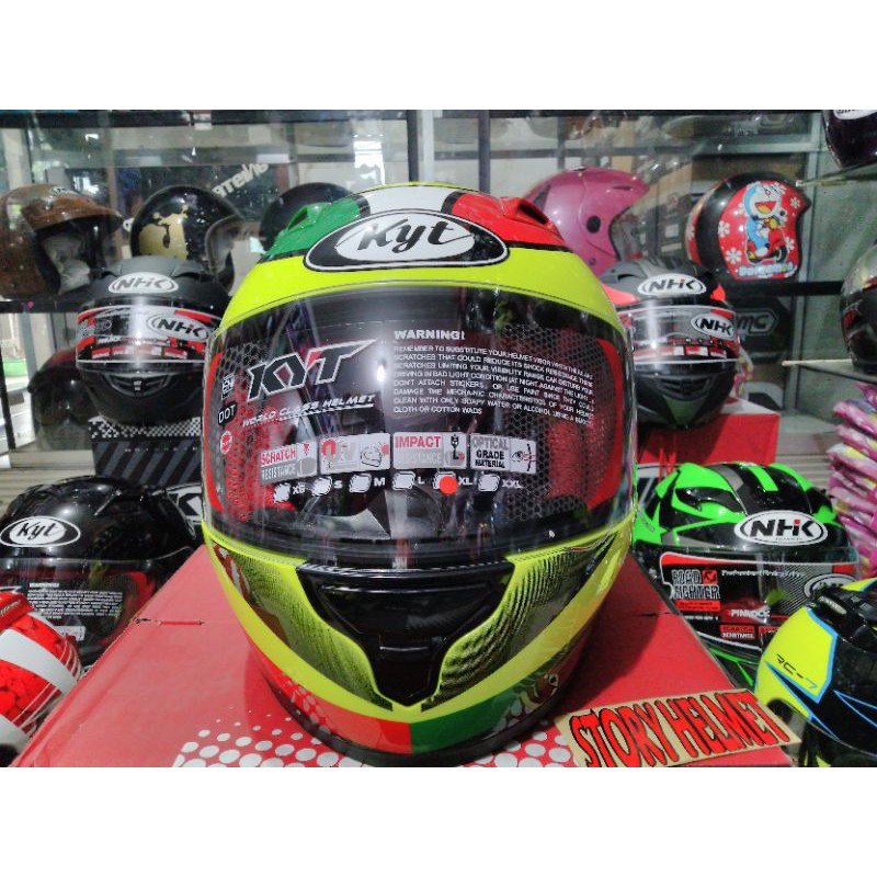 Helm fullface KYT RC 7 motip