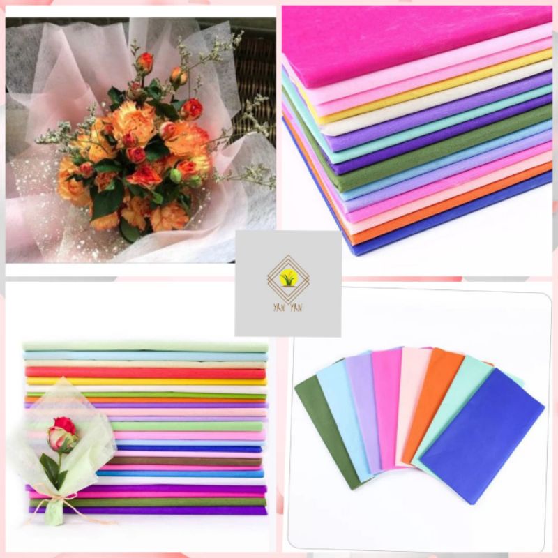 

KERTAS BUNGA COTTON PAPER TISSUE TISU FLOWER PAPER FLOWER WRAPPING BUKET BUNGA