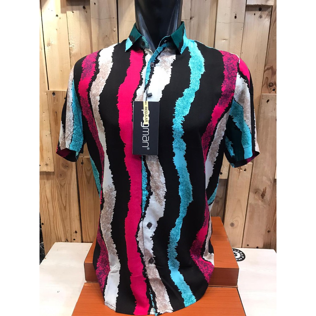 kemeja pria rayon printing new arival original pogman