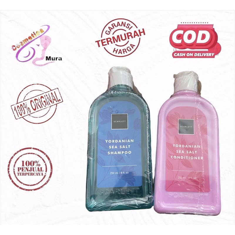 ⚡️Ada Harga Grosir ⚡️ scarlett shampo - scarlett yordanian sea salt shampo - scarlett conditioner - kondisioner scarlett yordanian