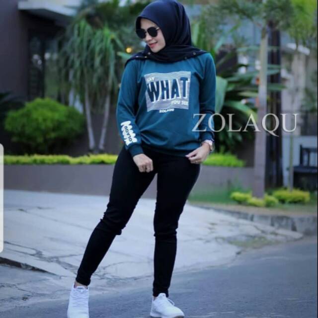 Kaos zolaqu original atasan hijau