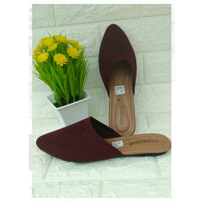 Sandal Flat Wanita Rajut Import ESEF 67